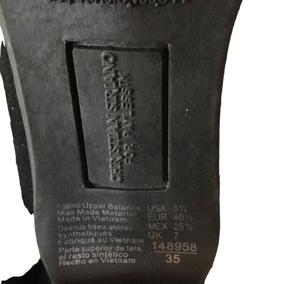 Christian Siriano for Payless Women’s Black Faux Suede Lace Up Heels Size 8.5 - Picture 8 of 8